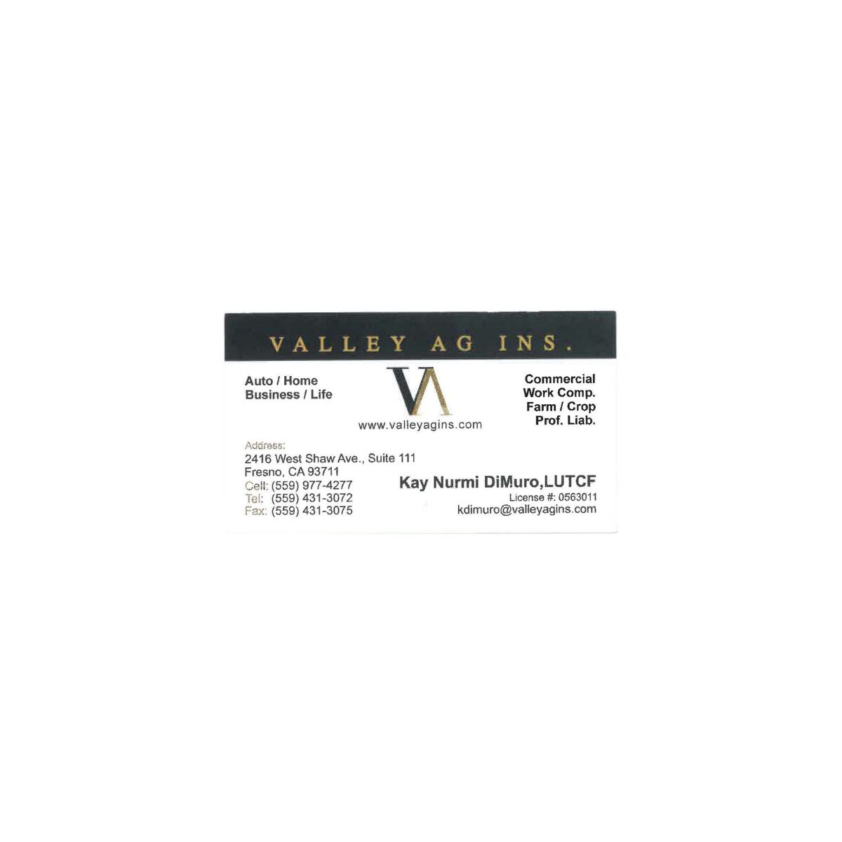 Valley Ag Insurance Logo