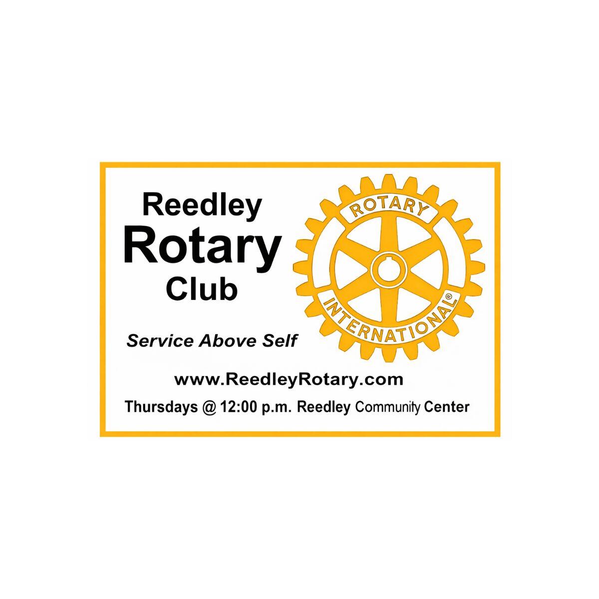 Reedley Rotary Club Logo