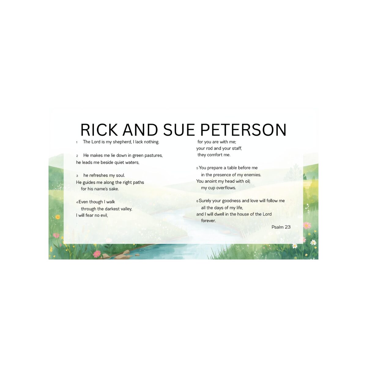Rick and Sue Peterson Logo